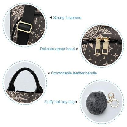 ALAZA Mandala Sun The Moon Stars Backpack for Daily Shopping Travel - color: Multi 2