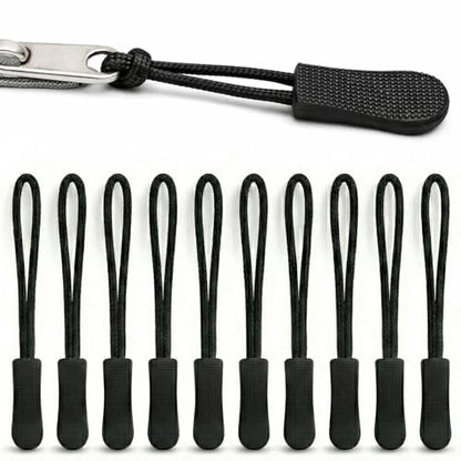 Vive Zipper Pulls Replacement (10 Pack) - Helper Grip Fix for Clothes, Shoes, Purse, Handbag, Luggage, Jacket, Backpack, Boot - Universal Easy Gripper Puller - Set of Plastic Repair Tabs Dexterity Aid