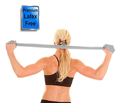 Resistance Band for Working Out | Super Exercise Bands 8,16,24 Yard Bulk Rolls |10 Strengths in Light Medium and Heavy Resistance Bands | Latex Free Workout Bands Including App and e-Book - size: 24 Yards, style: XX Heavy