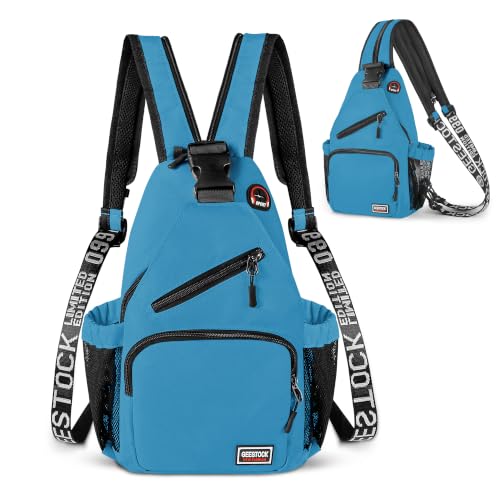 Crossbody Backpack Convertible Sling Bag for Women Men with Adjustable Strap Small Casual Daypack for Hiking Traveling (Large, 13-Inch, Blue) - color: Blue, size: 12.99-Inch