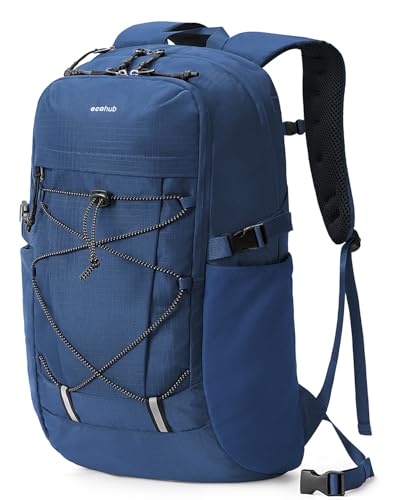 ECOHUB Hiking Backpack 30L Travel Backpack Lightweight Casual Daypack Water Resistant Camping Bag Outdoor Sports Back pack for Men Women - color: Blue