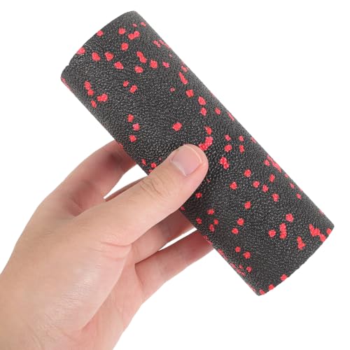 Abaodam Mini Foam Roller for Yoga and Muscle Massage, Hollow Portable Hard Foam Roller in Red, Travel-Friendly Sports Yoga Column for Body Rolling and Fitness