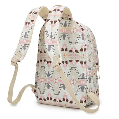 Montana West Backpack Purse for Women Western Aztec Backpack Purse Lightweight Casual Daypack for Travel - color: Tan