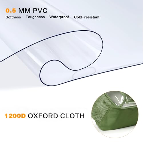 PAMANO Clear Backpack, Heavy Duty Transparent Reinforced Bottom See Through for College, Travel Work Security - color: Green