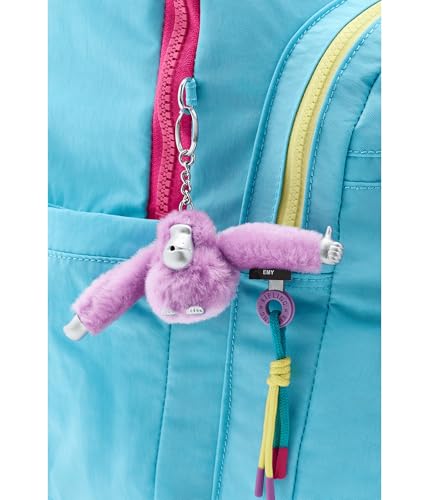 Kipling Women's Seoul Extra Large Fc 17" Laptop Backpack, Durable, Roomy with Padded Shoulder Straps, Built-In Protective Sleeve - color: Splash Blue C, size: 13.5''L x 17.75''H x 9''D