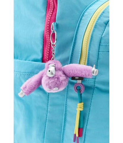 Kipling Women's Seoul Extra Large Fc 17" Laptop Backpack, Durable, Roomy with Padded Shoulder Straps, Built-In Protective Sleeve - color: Splash Blue C, size: 13.5''L x 17.75''H x 9''D