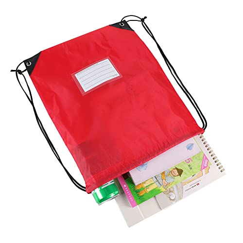 CODOBON 16 Pack Drawstring Bags,Bulk Draw String Backpack, DIY Gym Sports Cinch Bag Sackpack for Women Men, Red - color: Red