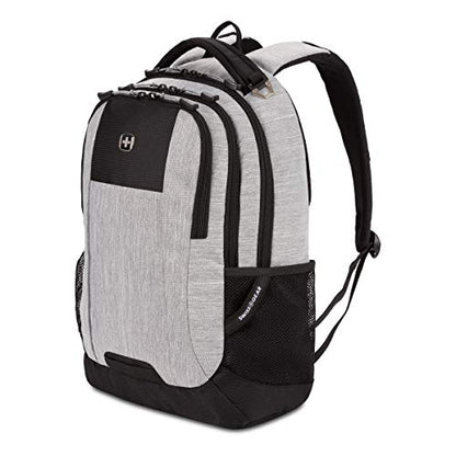 SwissGear Cecil 5505 Laptop Backpack, Heather Grey, 18-Inch - color: Heather Grey