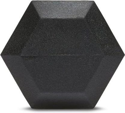 Amazon Basics Rubber Hex Dumbbell Hand Weight - size: 20 Pounds, style: 20 Pounds