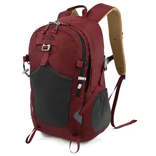 30L Hiking Backpack With Rain-Cover, Lightweight Packable Backpack For Women Men, Hiking Daypack Backpacks Fit For Camping, Sports, Daily Commuting, Short Trips(Red) - color: Red 2.0, size: 30L