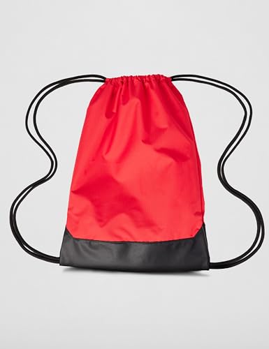 Nike Unisex Adult Gameday Brasilia 9.5 Training Drawstring Gym Sack, Bag, Backpack (18L) | Mens and Womens - color: University Red/Black/White