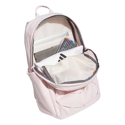 adidas Amplifier Backpack for Laptop, School and Gym, 28L, Distilled Pink/Dual Lilac Purple/Bungie, OSFA - color: Distilled Pink/Dual Lilac Purple/Bungie