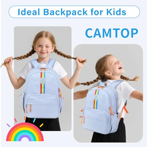 CAMTOP School Backpack for Girls, 15.6 Inch Teen Girls Casual Backpack High Middle School Daypack Women Daily Travel Laptop Bag - color: Blue, size: 16Inch-Teen