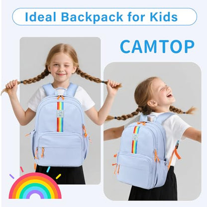 CAMTOP School Backpack for Girls, 15.6 Inch Teen Girls Casual Backpack High Middle School Daypack Women Daily Travel Laptop Bag - color: Blue, size: 16Inch-Teen