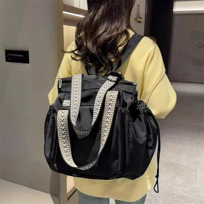 Everyday Bag, Large-Capacity Multifunctional Travel Organizer Handbag Crossbody Shoulder Tote Bag - color: Black