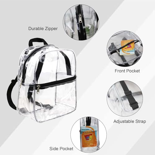 Clear Backpack Stadium Approved, Clear Small Backpack