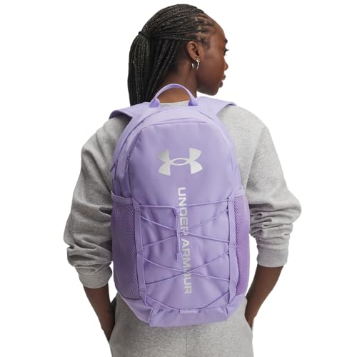 Under Armour Unisex Hustle Sport 6.0 Backpack, (538) Transparent / / Metallic Silver, One Size Fits Most - color: (538) Transparent / / Metallic Silver, size: One Size Fits Most
