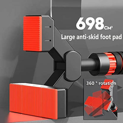 Chin Up Bar Portable Door Frame Pull-up bar, with Kids Swing and Gymnastics Ring, no Screw Wall-Mounted Steel Fitness Horizontal bar (Size : 78-105cm/30.7-42.5") - size: 78-105cm/30.7-42.5"