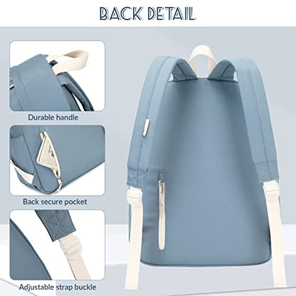 Lanola Teen Girl School Backpack Casual Daypack Bookbag Elementary College Travel Backpack with Cute Ribbon for Girls - color: Green
