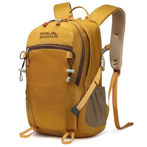 Hiking Backpack With Rain-cover, 30L Travel Backpacks For Women Men, Camping Daypack Backpacks Lightweight, Durable Hiking Backpack Fit For Camping, Daily Commuting, Short Trips (Yellow) - color: Yellow-01, size: 30L