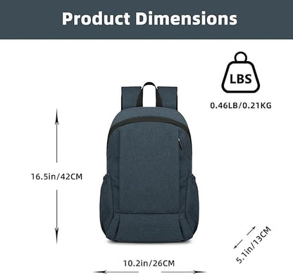 Men Women Casual Backpacks Bags Unisex Daypacks Durable Oxford Fabric Backpacks for Daily Travel Work Fitness Hiking Cycling (Black) - color: Black