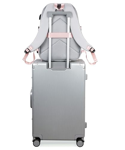 Joymoze Women Fashion Travel Backpack Set Roomy Laptop Rucksack Set Casual Daypack for Girl Grey - color: Grey