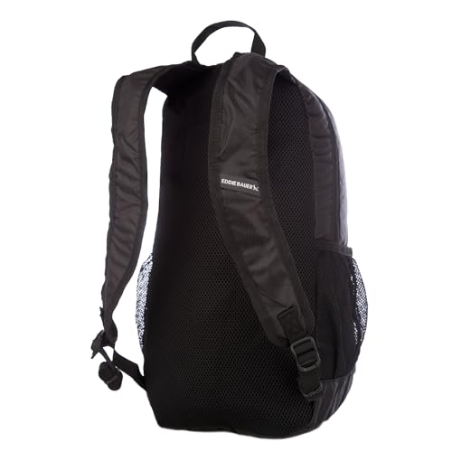 Eddie Bauer Stowaway Packable Backpack | Travel | Outdoor | Lightweight | Foldable | Durable | Ripstop Polyester | 20L - Onyx Black - color: Onyx, size: 20L