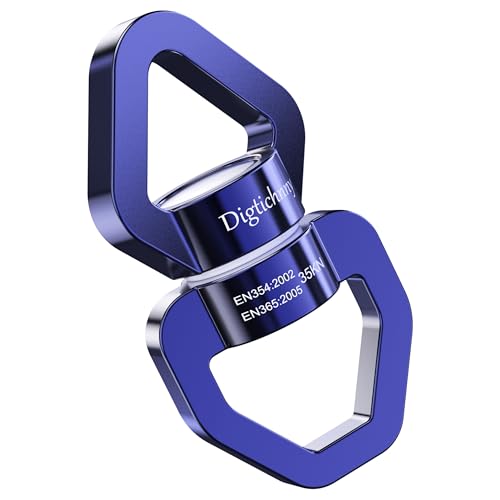 Swing Swivel, 35KN Safety Rotational Device,Swing Spinner for Web Tree Swing, Aerial Dance, Children's Swing, Hanging Hammock（Dark Blue） - style: Dark Blue-1 Pack