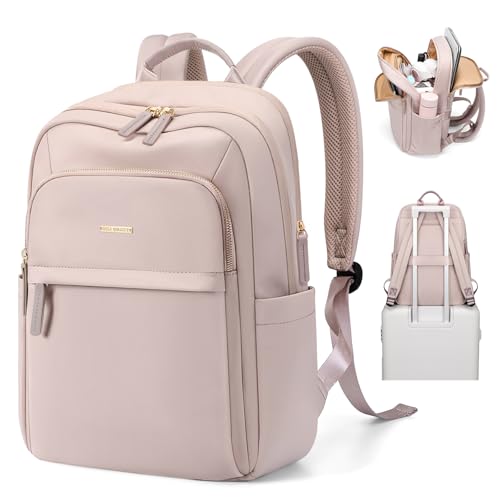 Hiking Travel Backpack for Women Casual Business Weekender Multilayer Laptop Bag,16 Inch,Pink - color: A-pink, size: 16 Inch