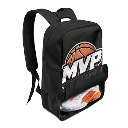 18.5in Basketball Backpack Basketball Bag with Shoe Compartment & Ball Holder, Waterproof Bag for Soccer Volleyball - color: Anime Style Basketball Print