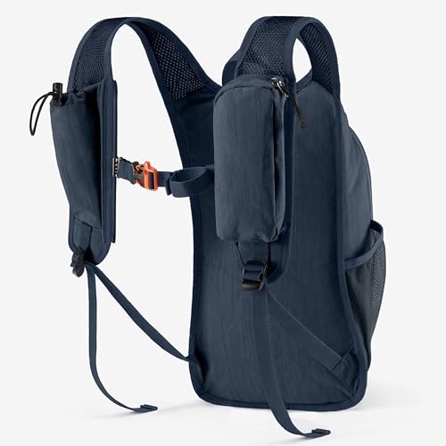 Uselike 10L Small Hiking Backpack Travel Daypack Lightweight Packable Back Pack for Women Men(Dark Navy) - color: Dark Navy