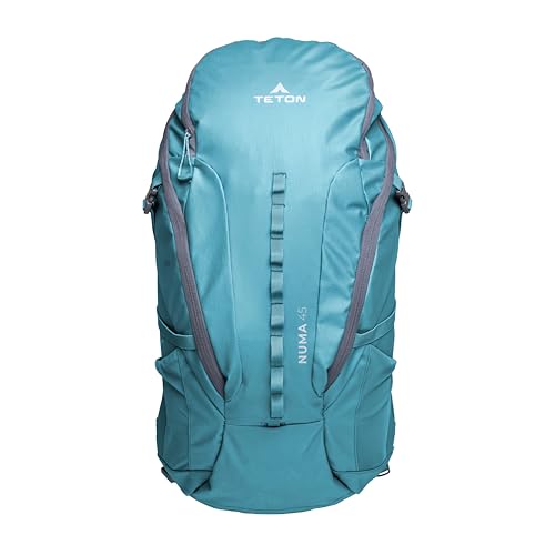 Teton 45L Numa backpack, durable and ready for hiking, camping or backpacking. Perfect lightweight travel bag with more room than you think, Alpine - color: Alpine, size: 45 Liters
