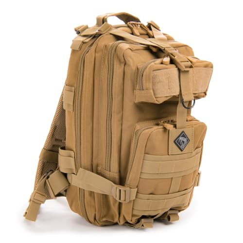 Medium Backpack with Pistol Retention System, Tan - color: Tan