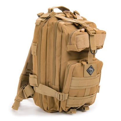Medium Backpack with Pistol Retention System, Tan - color: Tan