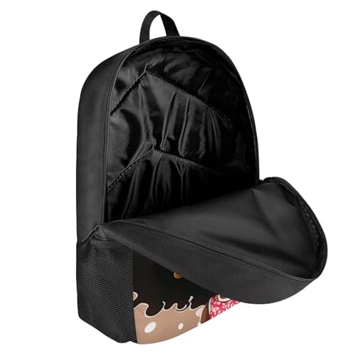 Personaized Backpack for Girls 4-6 Afro Kids Bookbag Custom Name Book Bag for Student 2 Grade/3Rd Grade Black Magic School Bag - color: African Black Girl-17