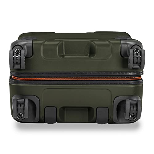 Briggs & Riley 21 Inch International Carry-On Luggage with Wheels - Small Rolling Hard Shell Heavy Duty Suitcase with Laptop Compartment - 360 Spinner Wheels - Torq Collection - Hunter Green - color: Hunter, size: 21"