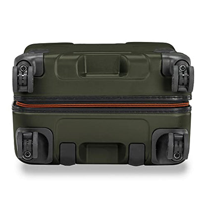 Briggs & Riley 21 Inch International Carry-On Luggage with Wheels - Small Rolling Hard Shell Heavy Duty Suitcase with Laptop Compartment - 360 Spinner Wheels - Torq Collection - Hunter Green - color: Hunter, size: 21"