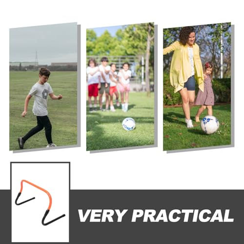 Soccer Training Mini Hurdle Adjustable Height PVC Plastic Agility Hurdle for Foldable Running Accessory for Speed and Footwork Drills