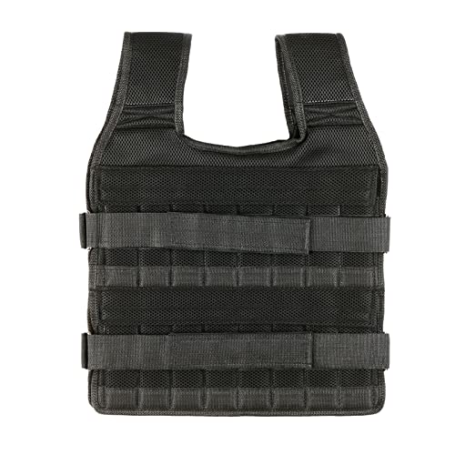 Leepesx Max Loading 15kg/35kg Adjustable Vest Weight Exercise Weight Loading Cloth Strength Training with 6kg Leg Weight 5kg Arm Weight (Empty)