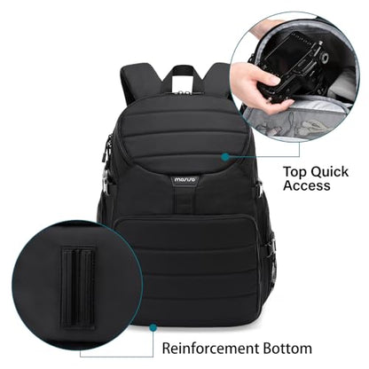 MOSISO Camera Backpack, DSLR/SLR/Mirrorless Camera Bag, Top Quick Access Photography Travel Backpack with 15-16 inch Laptop Compartment&Rain Cover, Camera Case Compatible with Canon/Nikon/Sony, Black