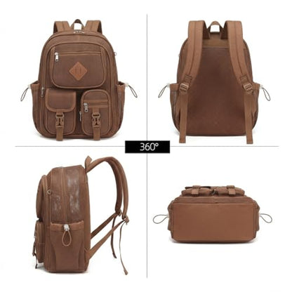 Mesh Backpack for Girls Boys, Women Mesh Bookbags Heavy Duty Semi-Transparent School Bag Net Back Pack for Travel, Beach, Swimming, Work - Coffee - color: Coffee