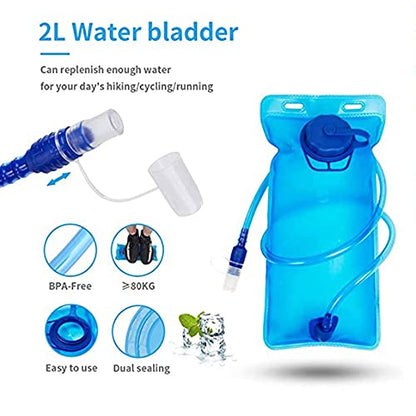 Croogo Hydration Packs,Hydration Backpack with 2L Hydration Bladder,Bicycle Daypack Waterproof Breathable Bag for Climbing - color: Ot04-sd