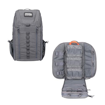 EXCELLENT ELITE SPANKER Medical Backpack Tactical Knapsack Outdoor Rucksack Camping Survival First Aid Backpack（Grey） - color: Grey