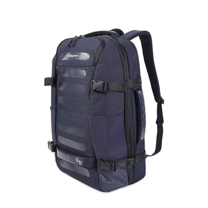 Hedgren TRIP LARGE Travel Backpack – Expandable, Water-Repellent RPET, Carry-On with RFID Protection, Laptop & Clothing Compartments, Rain Cover & Smart Sleeve - 36.2 L (Peacoat Blue) - color: Peacoat Blue