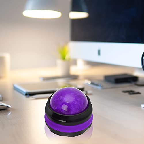 Coolrunner Massage Ball, Manual Roller Massager, Handheld Self Massage Therapy and Relax Full Body Tools for Sore Muscles, Shoulders, Neck, Arms, Legs, Back, Foot, Body (Purple) - color: Purple