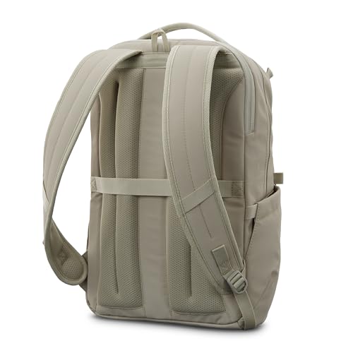 Samsonite Better Than Basic Backpack - Dedicated Laptop Compartment, Quick Stash Front Pockets and Lightweight Breathable Airmesh - Limestone Grey - color: Limestone Grey
