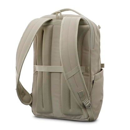 Samsonite Better Than Basic Backpack - Dedicated Laptop Compartment, Quick Stash Front Pockets and Lightweight Breathable Airmesh - Limestone Grey - color: Limestone Grey