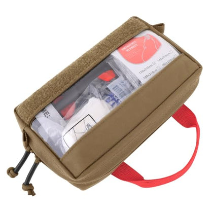 KRYDEX Clear Top Insert Bag with Hook Panel Tactical Packing Cube Travel Organizer Bag (Small -CB) - color: Small -CB