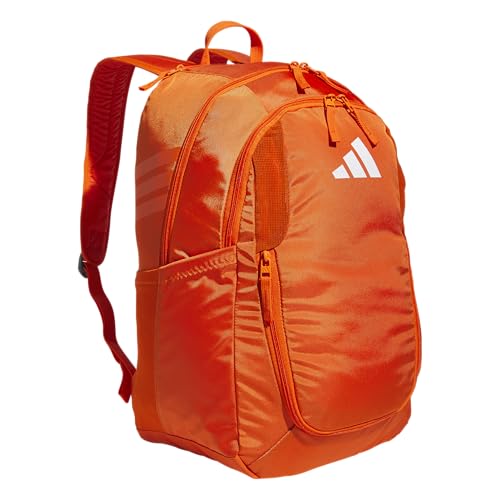 adidas Stadium 4 Soccer Backpack – Team Sports Bag with Ball Pocket, 36L - color: Orange