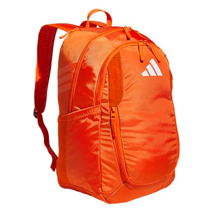 adidas Stadium 4 Soccer Backpack – Team Sports Bag with Ball Pocket, 36L - color: Orange